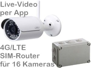 4G/LTE 3G/UMTS Mobilfunk-Baustellenkamera BW304 AK162-230